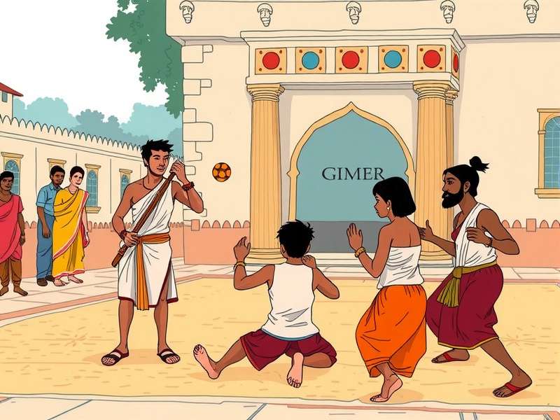 Ginger Hotfoot gameplay at a village fair in Uttar Pradesh